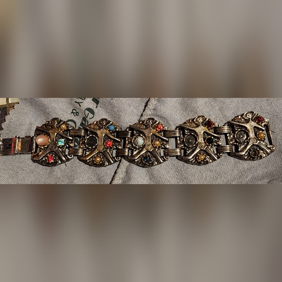 Antique or Vintage Bracelet Mexico MOSTLY Sterling Silver For Repair/Restore - Picture 2 of 5